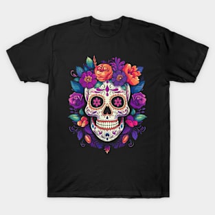 De Los Muertos Day of the Dead Sugar Skull Halloween Women T-Shirt